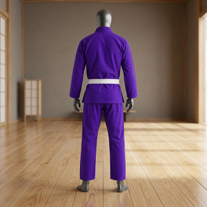 Uniforme de BJJ 100% Algodón, Kimonos Morados, Uniforme de BJJ Precio al por Mayor, Uniformes de BJJ Morados, Kimono de BJJ para Mujer - Product Image 5