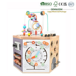 Jouets Montessori, boîte d'activités multifonctionnelle, labyrinthe <span class=keywords><strong>de</strong></span> perles, tri <span class=keywords><strong>de</strong></span> formes, abaque, jeu <span class=keywords><strong>de</strong></span> <span class=keywords><strong>motricité</strong></span> fine pour enfants - Product Image 1