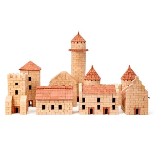 Kit de mini modèle d'architecture de maison personnalisable série Little Architect ensemble de jouets de construction en briques de plâtre pour enfant