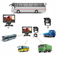 Système de surveillance de caméra de recul TFT LCD de 7 pouces avec vision nocturne et indice d'étanchéité IP68