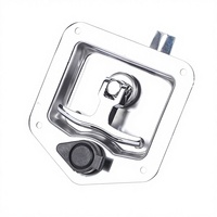 Poignée en T pliable pour véhicule lourd, loquet de porte de capote, poignée en T pour remorque, boîte à outils, serrure à gâche en T A7821