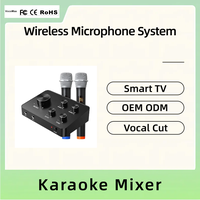 Vocal Cut Control BT-ontvanger Professionele draagbare draadloze microfoon Draagbare thuisbioscoopsystemen Karaoke Mixer Ondersteuning TV