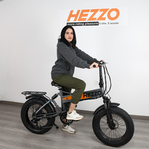 Bicicleta Elétrica Dobrável HEZZO T7 750W 48V em Liga de Alumínio com Bateria de Lítio de 15Ah e Suspensão Completa, Pneus Grossos de 20 Polegadas - Product Image 5