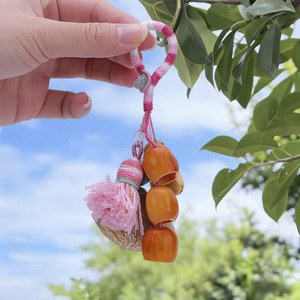 Wholesale Multi Style Handcrafted Dried Fruit Shell <b>Wind</b> <b>Chime</b> Pendant Ethnic Keychain Backpack Hanging Decor - Product Image 2