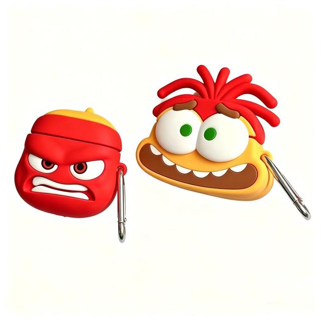 Luxury Cartoon Silicone Earphone Case for Apple Airpods 4 Pro 2 3 Inside Out Design Headphone Cover Tech Cellphone Accessories