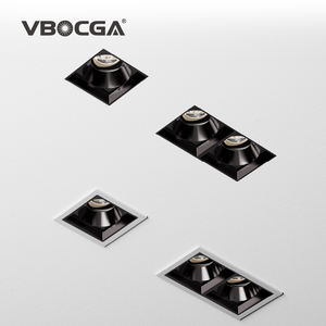 Đèn downlight âm trần <span class=keywords><strong>COB</strong></span> hình tròn vuông 9W không viền màu đen - Product Image 4