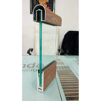Système de garde-corps carré en alliage d'aluminium série 6000 modulaire pour la décoration, avec installation facile et services de découpe/soudure