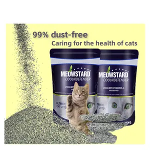 Litière pour chat en bentonite de haute qualité OEM d'usine FAST CLUMPING 99% sans poussière litière pour chats rangée litière pour chat dr elsey