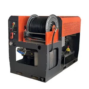AMJET High strength 300bar 4350psi Air cooling fan cooling drain cleaner sewer drain cleaning machine sewer jetting machine