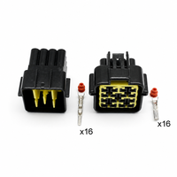 Kit de boîtiers de connecteurs femelles étanches pour l'automobile série 090 à 16 voies FW-C-16M-B / FW-C-16F-B