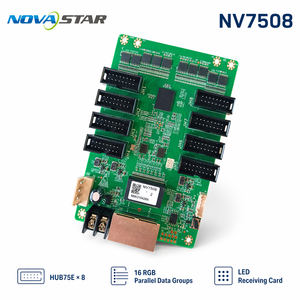 Carte de réception LED Novastar NV7508 pour système de contrôle d'affichage LED avec prise en charge vidéo, <span class=keywords><strong>interface</strong></span> HUB75E synchrone, origine Chine - Product Image 2