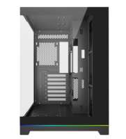 Meilleure vente de boîtier d'ordinateur de jeu en verre trempé boîtier HD USB3.0 ATX boîtier d'ordinateur de jeu avec bande de LED