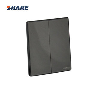 สวิตช์ไฟติดผนัง1GangChina Share Factory สำหรับโรงแรม/บ้าน/อพาร์ตเมนต์กระจกมาตรฐานอังกฤษโครเมี่ยม86*86 PMMA แผงวัสดุ - Product Image 4