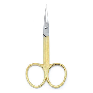 Tijeras de manicura con logotipo personalizado 2024 con tijeras de belleza de Color sólido elegante, hoja recta de acero inoxidable afilada, mango de plástico - Product Image 1