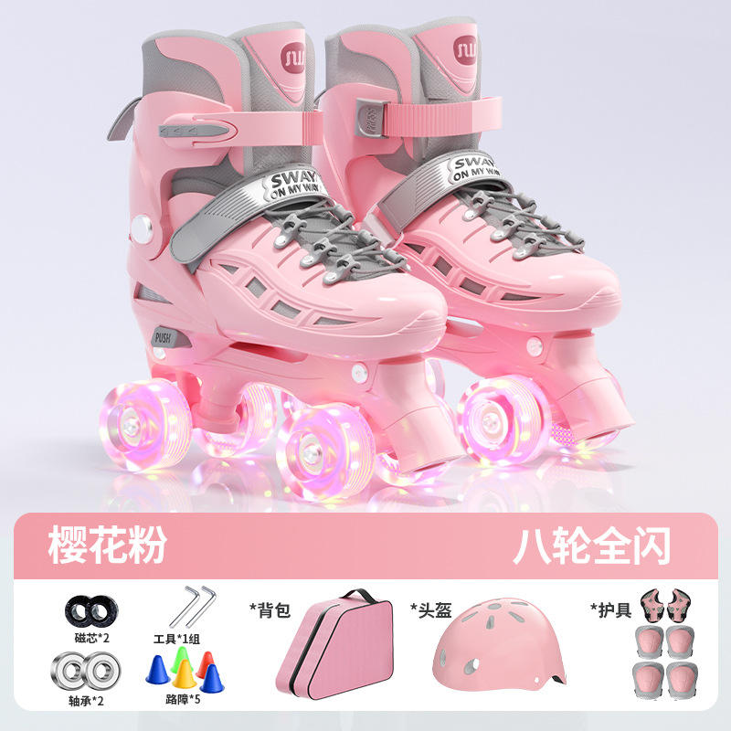 Pink double-row gift bag backpack