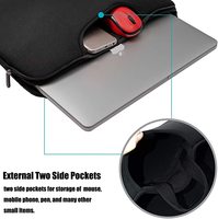 Coque pour ordinateur portable de 13 pouces, en néoprène, personnalisée, avec poche, bleu ciel, 13 pouces