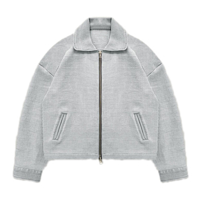 KY Boxy veste de corps légèrement recadrée en Nylon côtelé italien matériel bidirectionnel Pigment lavé goutte épaule - Product Image 5