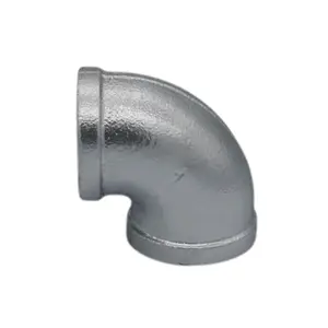Elbow 90 Degrees Galvanized Malleable Pipe Fittings For Drinking Water System Bspt/Npt Threaded Free Samples High Quality