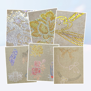 คริสตัลทรานเฟอร์แบบกำหนดเองสำหรับผ้าขนสัตว์ |   คริสตัลติดเสื้อผ้าแบบพรีเมียม กาวเหนียวแน่น ทนทานต่อการซัก สำหรับเสื้อถักและเสื้อสเวตเตอร์ - Product Image 6