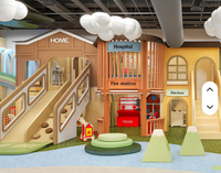 Centro de Juegos Interior Comercial, Casa de Juegos de Princesas con Diseño de Hospital, Oficina y Supermercado para Centros Comerciales y Jardines de Infancia