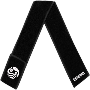 Logo personnalisé noir blanc Football Streamer serviette mince sport serviette sèche mains Football accessoires - Product Image 1