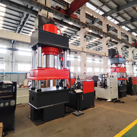 Presse hydraulique à trois poutres et quatre colonnes de 500 tonnes, presse de moulage par compression de matériaux composites