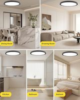 Ultra-mince 12W 18W LED Plafonnier Moderne ABS Lampe Corps pour Smart Home Blanc pour Couloirs Escaliers Appartements Complexe