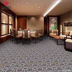 % 80% yün 20% naylon otel için baskılı lüks otel koridor balo salonu Modern tasarım dijital baskılı Broadloom halı