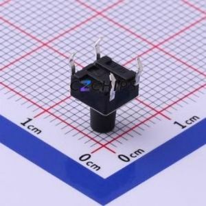 UK-B0202-G8-160 Tactile Switch Through hole-4P,6x6mm Switch Single Pole Single Throw Round Button 1.6N Through Hole - Product Image 2
