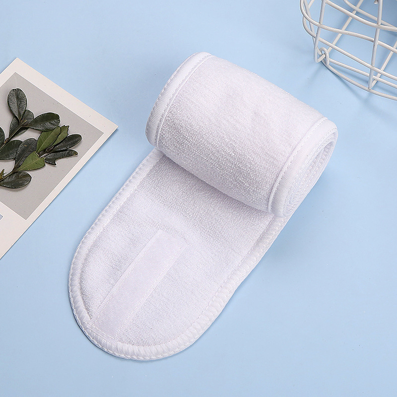 1 élastique à cheveux velcro blanc