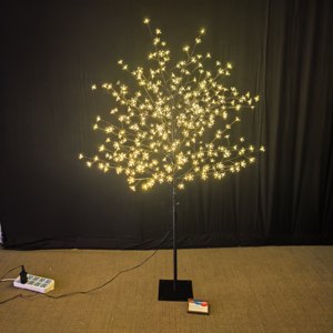 Élégante lampe d'<span class=keywords><strong>arbre</strong></span> de <span class=keywords><strong>cerisier</strong></span>, pétales <span class=keywords><strong>LED</strong></span> roses à haute luminosité, cadre en métal durable pour la décoration intérieure et extérieure des fêtes - Product Image 1