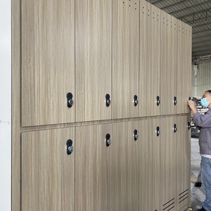 Casier compact moderne en acier inoxydable écologique avec station de recharge intégrée et ports USB pour bureaux, aéroports, centres commerciaux, villas, usines - Product Image 3