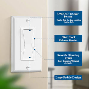 Interek Interruptor de Atenuación de Pared para Luces LED, Regulador Triac ELV de 600W, Unidireccional, 3 Vías, Listado por UL, 0-10V - Product Image 6