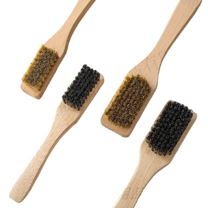 Long handle wooden pig hair household soft hair cleaning shoes multi-purpose brush