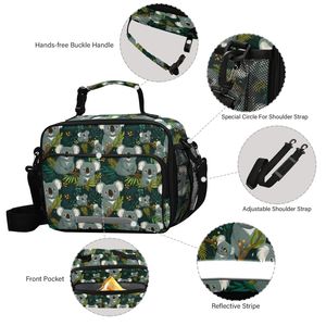 Koala Print <b>Insulated</b> <b>Lunch</b> Bag Nylon Casual Food Storage Cooler Tote Bag Children Reusable <b>Lunch</b> <b>Box</b> Kids School Picnic Bag - Product Image 4