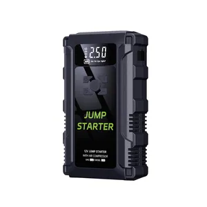 Starter lompat Lithium dengan pompa udara mobil, Starter lompat mobil portabel dengan kompresor udara, Starter lompat baterai dengan Inflator ban