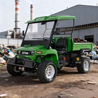 Dumper électrique tout-terrain robuste 4x4, véhicule utilitaire côte à côte PB10C pour la construction et l'exploitation minière