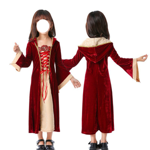 Disfraz Retro de Halloween para Niños, Disfraz de Princesa Medieval, Aristocrático, Terciopelo, Vestidos Renacentistas, Disfraz de Espectáculo de Fiesta - Product Image 2