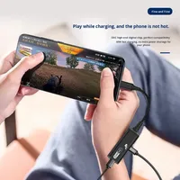 Adaptateur USB-C vers USB-C 60W neuf avec prise audio 3,5 mm et USB-C, convertisseur DAC à charge rapide PD pour téléphone portable et Hi-Fi