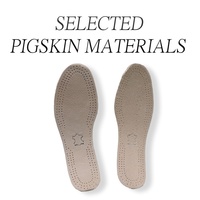 Semelles intérieures confortables en cuir de porc perforé respirant et liège, absorbant la transpiration, pour chaussures habillées et usage quotidien – Vente en gros