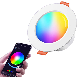ไฟดาวน์ไลท์ LED สีสันเต็มรูปแบบ Tuya Smart RGBCW ปรับความสว่างได้ ควบคุมด้วยเสียง Alexa ผ่านแอปพลิเคชัน แรงดันไฟฟ้า 85-265 โวลต์ พร้อมรีโมทคอนโทรล  ไฟฝังเพดาน <span class=keywords><strong>Zemismart</strong></span> - Product Image 4