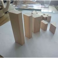 Blocs de bois d'érable massif de formes personnalisées, faits à la main, non finis, géométriques, modernes, lisses, pièces rectangulaires pour l'artisanat DIY