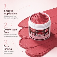 HALORINNA 130g Masque Nettoyant au Boue de Mer Profonde de Cerise Nettoyage en Profondeur Éclat Naturel de la Peau Hydratant Lissant Soin Quotidien du Visage OEM