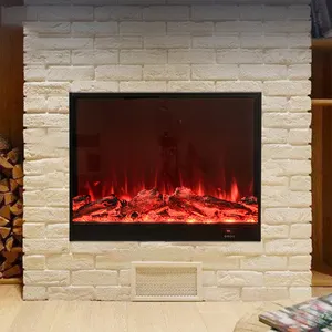 Modern Best Artificial Wall Mounted Electric Fireplace 70 Inch Led Decorative Insert Heating Electric Fireplace