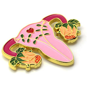 Il nuovo caldo in fiore utero femminile diritti riproduttivi diritti delle donne in metallo spilla gioielli regali personalizzato femminista utero smalto Pin - Product Image 2