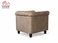 Fauteuil Chesterfield classique, fauteuil individuel vintage en cuir capitonné, fauteuil d'appoint pour salon, fauteuil de détente, mobilier de maison