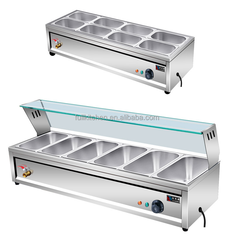 Scaldavivande elettrico in acciaio inox Buffet attrezzature per la ristorazione commerciale/ristorante dell'hotel in acciaio inox Buffet server chafin