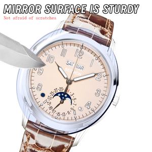 Montre à quartz de luxe pour homme en acier inoxydable du fabricant, nouveau design, cadran à aiguilles, verre saphir, 42 mm, mouvement japonais, 5 ATM - Product Image 4