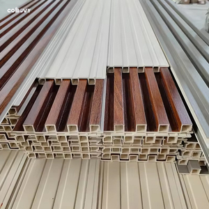 COMOVY Manufacturer 10mm Wood Effect Veneer White <strong>Pvc</strong> Wall Panel Sheets <strong>Cladding</strong> Waterproof <strong>Bathroom</strong> <strong>for</strong> Shower - Product Image 6