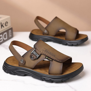 Sandalias casuales de verano para hombre, con punta abierta, suela de goma, entresuela de EVA, fáciles de poner, para conducir al aire libre. - Product Image 2